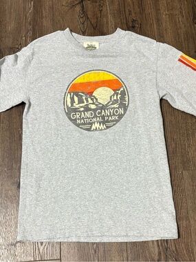 Vintage Fred Harvey Trading Post Grand Canyon National Park Gray Graphic Tee